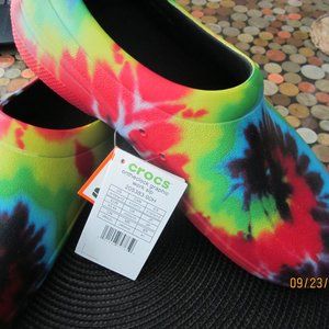 Crocs on the clock graphic work slip on unisex  W/12-M/10